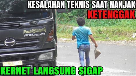 Muatan Paling Berat Sendiri Tronton Hino Kesulitan Nanjak Truk Fuso