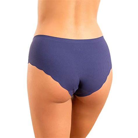 Alyce Ives Intimates Womens Laser Cut No Show Invisible Bikini Hipster Panties Pack Of