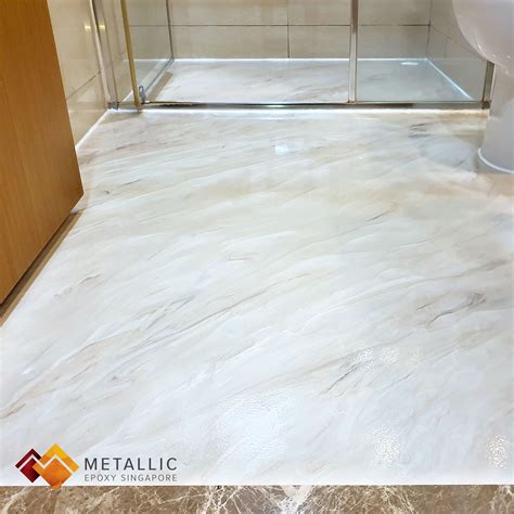 20 White Marble Epoxy Floor The Urban Decor