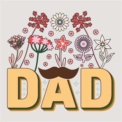 Premium Vector Dad Happy Fathers Day Svg Sublimation Tshirt Graphic Fathers Day Tshirt