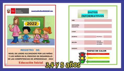 Registros Del Nivel De Logro Alcanzado En Ni Os De Inicial Y A Os