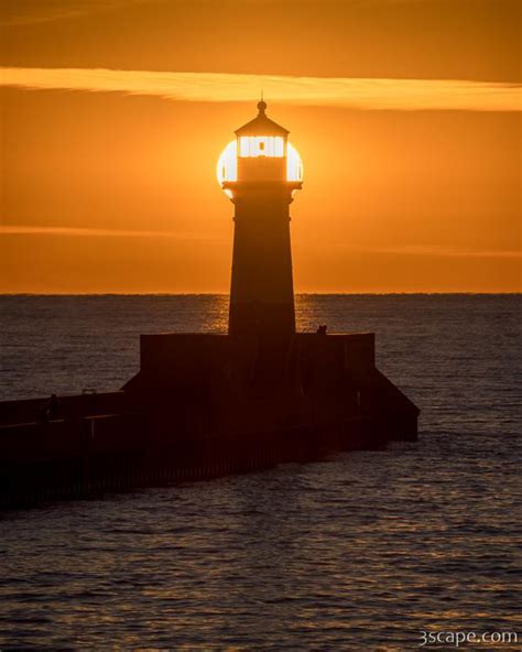 Duluth North Pier Lighthouse Photograph by Adam Romanowicz