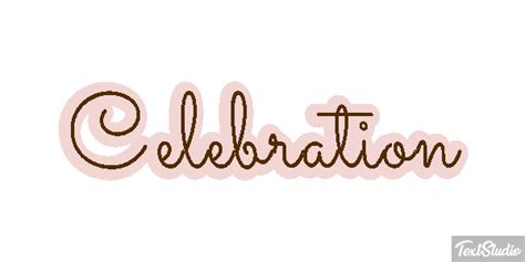 Celebration Word Animated GIF Logo Designs