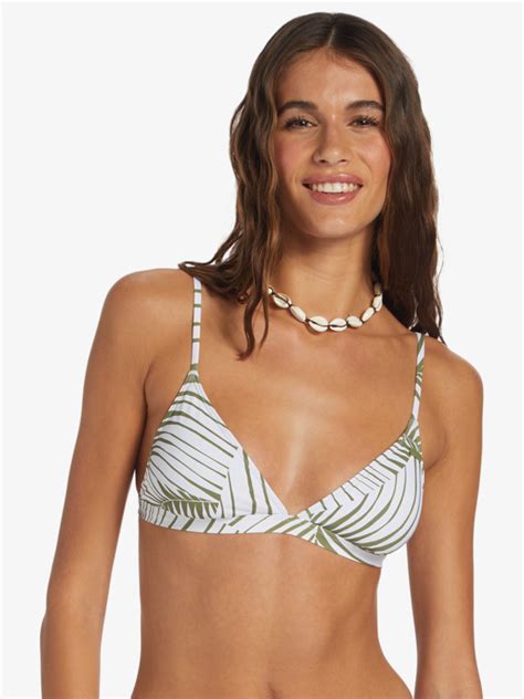 Beach Classics Fixed Triangle Bikini Top Roxy