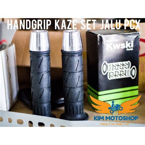 Jual Kim Handgrip Hanfat Grip Kaze Set Jalu Besi Pcx Universal Vario