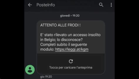 L Sms Svuota Conto Che Sembra Di Poste Italiane La Nuova Truffa