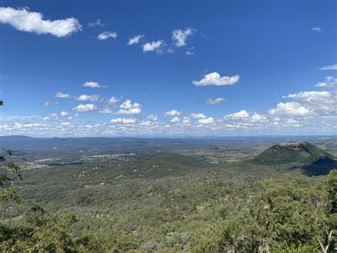 Cloudy Sky View At The Top Of Mountain At Toowoomba Picnic Point