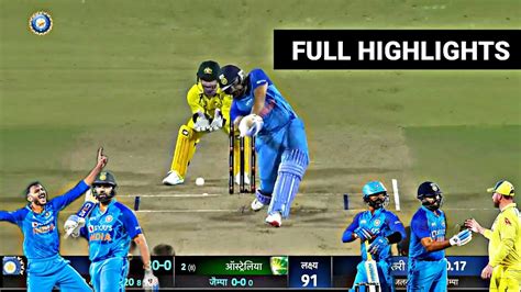 India Vs Australia 2nd T20 Match Full Highlights Ind Vs Aus 2nd T20 Match Full Highlights R