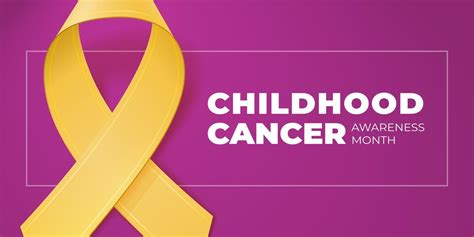 Yellow Ribbon With Copy Space Childhood Cancer Awareness Month