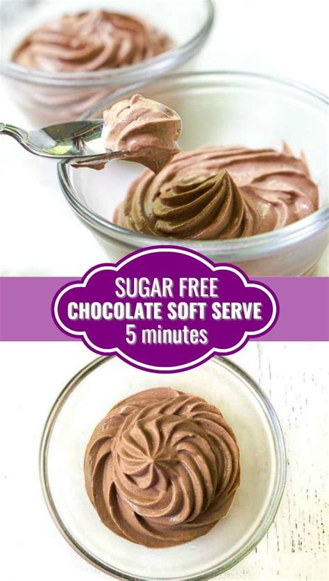 Low Carb Chocolate Soft Serve Ice Cream 5 Minutes 3 Ingredients Recipe Soft Serve Ice