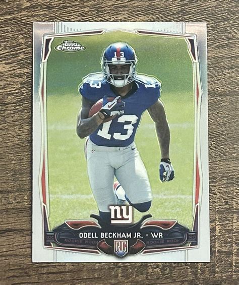 Topps Chrome Odell Beckham Jr Rookie Ebay