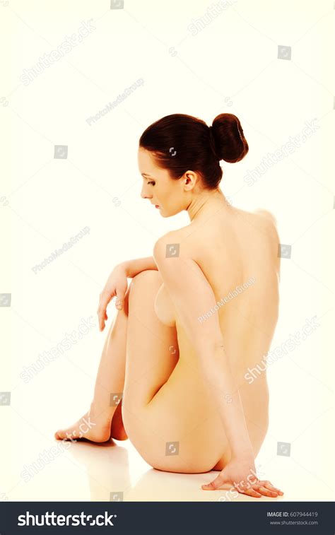 Naked Woman Sitting Stock Photo 607944419 Shutterstock