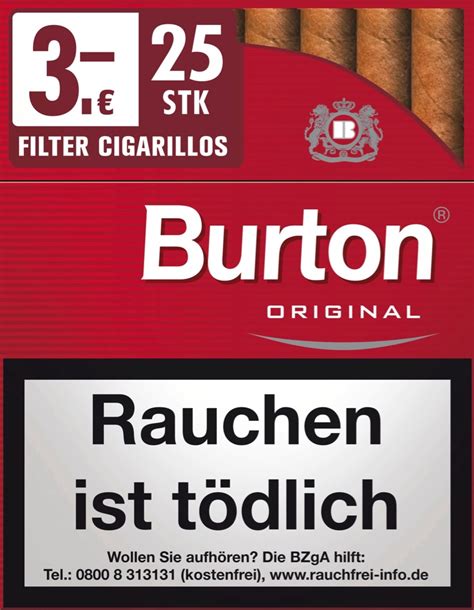 Burton Original Naturdeckblatt Zigarillos Online Kaufen