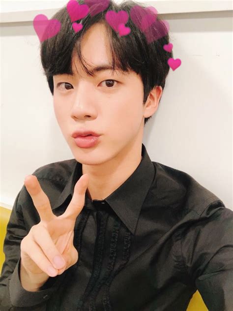 Seokjin Bts Heart Crown Jin Aktor Orang Lucu Bts