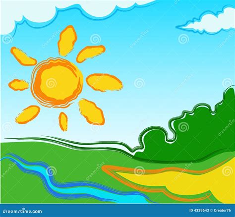 Midday Sun Clipart For Kindergarten