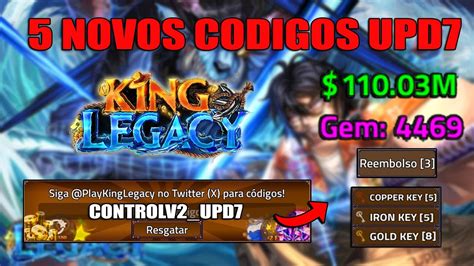Novos Códigos Do King Legacy - CORRE! NOVOS CODIGOS DO NOVO UPDATE7 DO KING LEGACY + TODOS OS CODIGOS ...