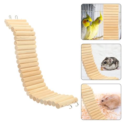 Multipurpose Small Wooden Toy Charming Ladder Fence Ornament For