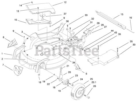 Toro 20494 Sr 21 S Toro 21 Super Recycler Walk Behind Mower Sn 089000001 089999999