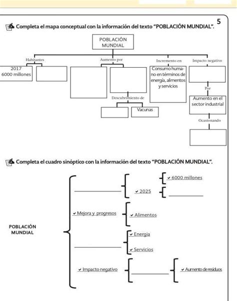 Ayuda Porfa Completa El Mapa Conceptual Con La Informaci N Del Texto