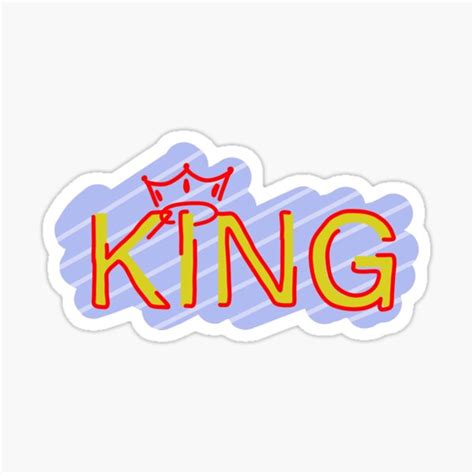 "King Crown" Sticker for Sale by miki1paint | Redbubble