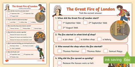 The Great Fire Of London Quiz History Quiz The Great Fire