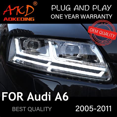 Faros Delanteros Para Audi A Luces Led Drl Hella Lente De