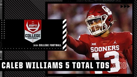 Caleb Williams Records Total Tds In Oklahomas Win Vs Tcu Youtube