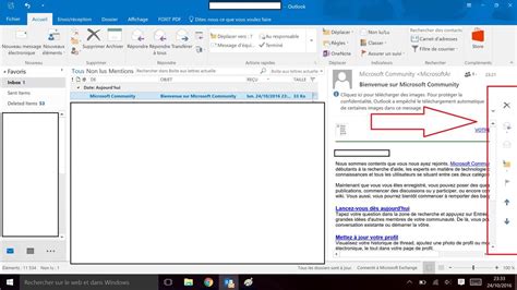 Outlook Comment Masquer Les Boutons D Action Rapide Droite Du