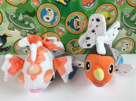 SEAKING GOLDEEN Set Pokemon Center Plush Pokedoll stuffed Sitting ...