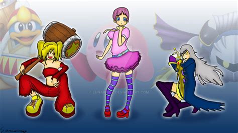 Kirby Characters Humanized By Lunakirby On Deviantart