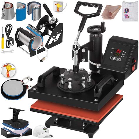 VEVOR 8 in 1 12x10" Heat Press Machine for T-shirt Hat Mug - Walmart.com - Walmart.com