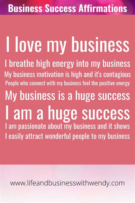 21 Power Affirmations For Business Success