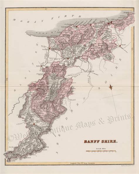 Banff Shire By W H Lizars C Welland Antique Maps