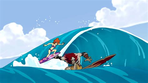 Daphne Blake surfing in Aloha Scooby Doo 15 by steamanddieselman on DeviantArt