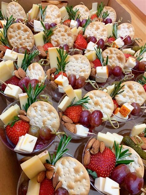 Individual Charcuterie Cups Party Food Appetizers Party Food