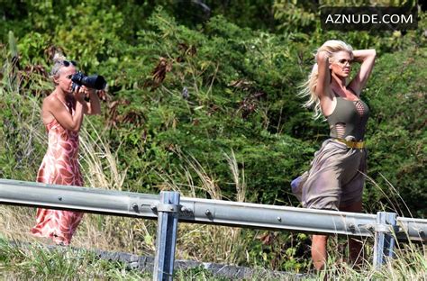 Victoria Silvstedt Sexy Showing Off Her Hot Figure In St Barts Aznude