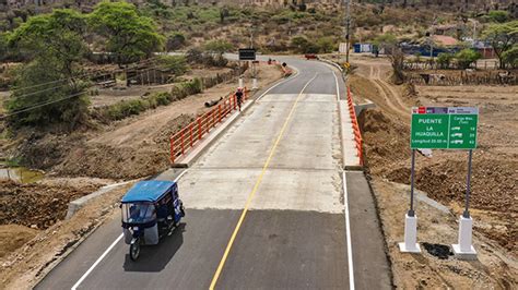 Ministro P Rez Reyes Inaugur Puente La Huaquilla Que Beneficiar A