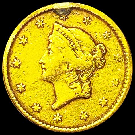 Bid Now: 1851 Rare Gold Dollar NICELY CIRCULATED - December 4, 0122 5: ...