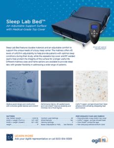 Sleep Lab Bed™ | Sleep Center Bed - Agiliti