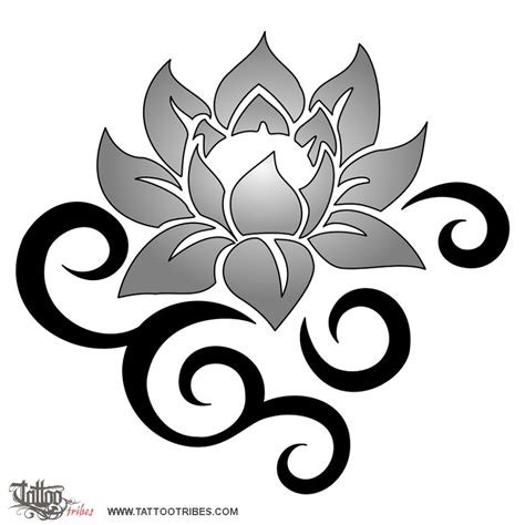 Simple Tribal Flower Tattoo Designs | Best Flower Site