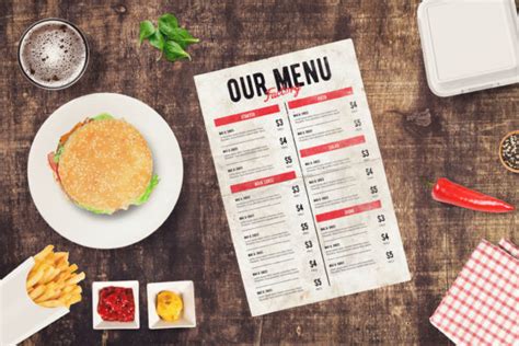 Burger Menu Mockup 02 Graphic By Relineo · Creative Fabrica