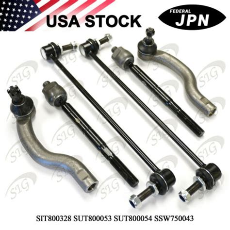 Front Inner Outer Tie Rod End Sway Bar Link Kit For Toyota Rav4 2006 2014 6pc Ebay