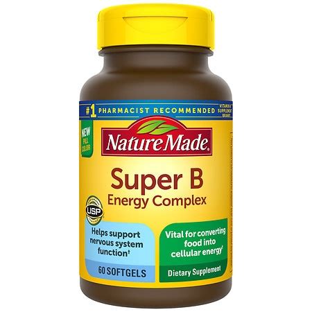 Nature Made Super B Energy Complex Softgels Walgreens