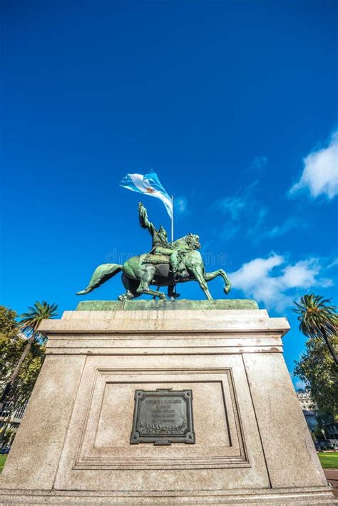 Manuel Belgrano Statue In Buenos Aires, Argentina Stock Photo - Image of construction ...