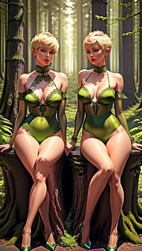 Dopamine Girl Nsfw High Detail Forest City Detailed Background