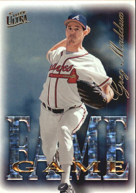 Ultra Fame Game Greg Maddux Nm Mt Ebay