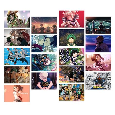 My Hero Academia Mini Wall collage – Pack of 18 - Anbhudan