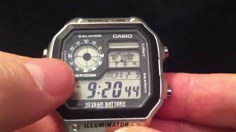 Casio Men S World Time Illuminator Watch Online