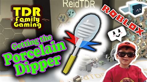 Getting The Porcelain Dipper Bee Swarm Simulator Roblox Youtube