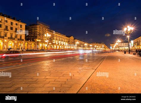 Turin Italy March 27 2022 Piazza Vittorio Veneto Also Known As Piazza Vittorio Is A City